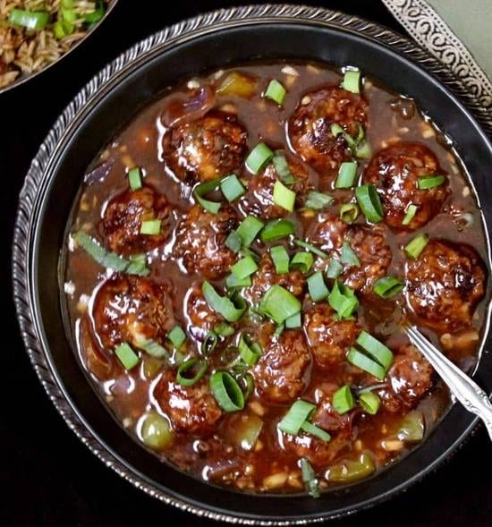 Veg Manchurian Gravy.