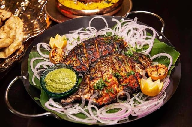 Tandoori Pomfret Whole Fish.