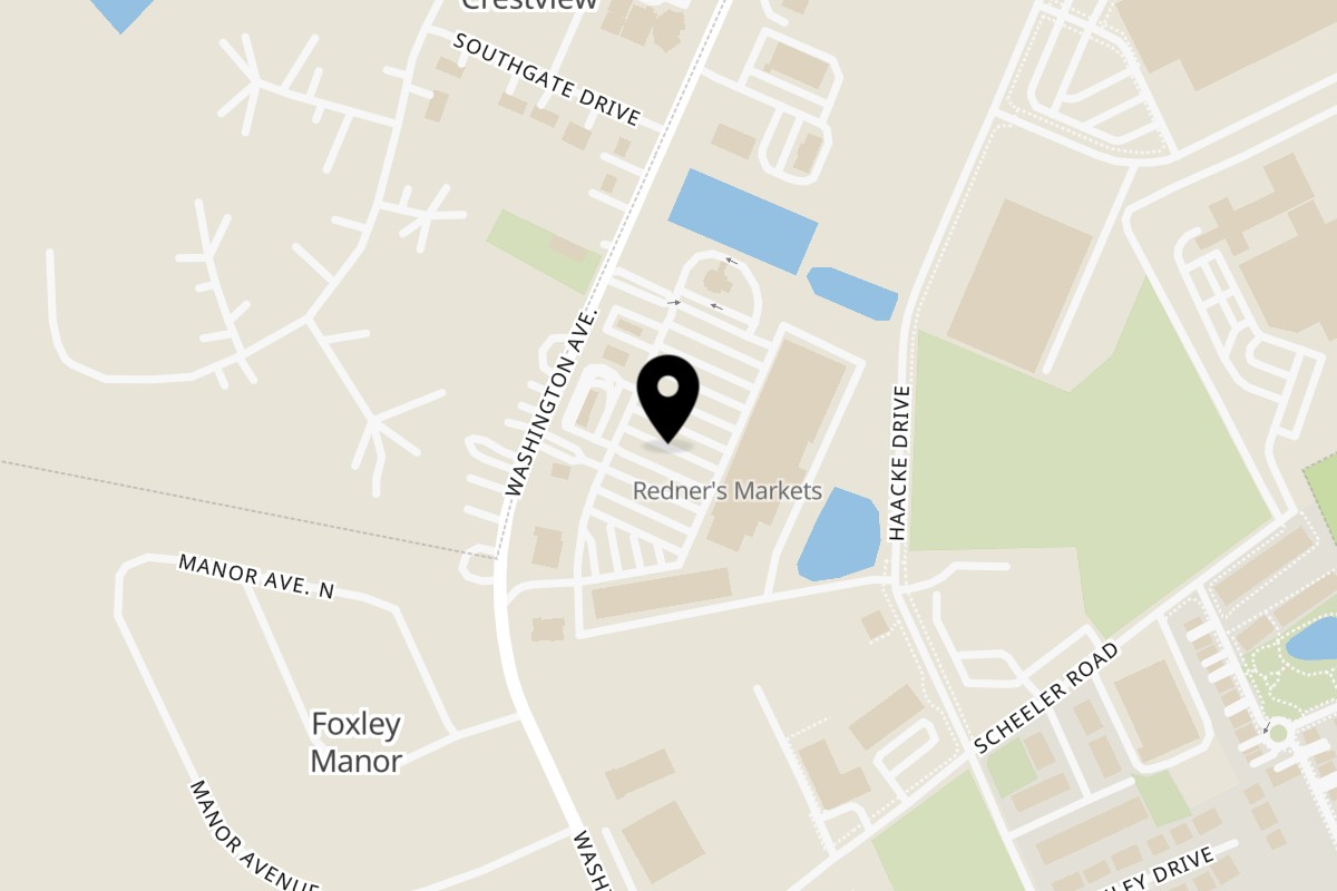 Map showing the location of It’s Masala Time Chestertown on 3 Washington Square in Chestertown